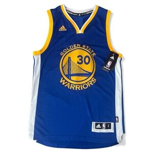 Adidas NWT Golden State Warriors Steph Curry Swingman #30 Jersey Men's Small +2